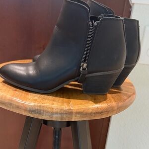 FRYE Black Women's Ankle Boots with Side Zip